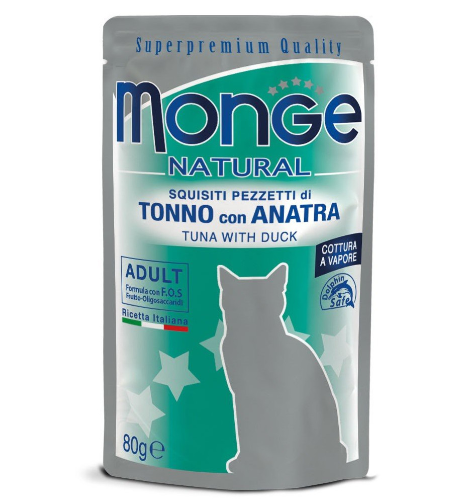 Monge Natural Pezzetti di Tonno con Anatra – Adult