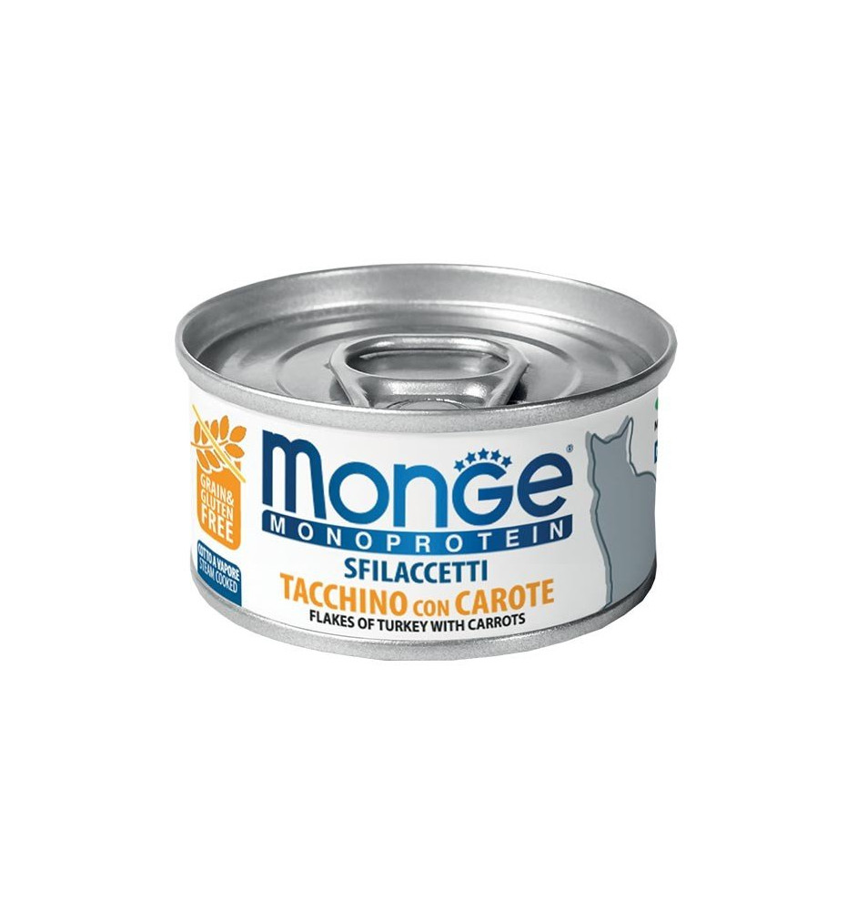 Monge Monoprotein Sfilaccetti Tacchino con Carote