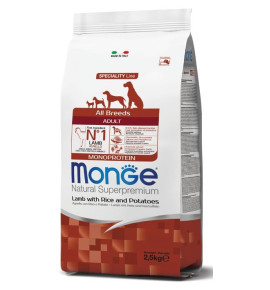 Monge Natural Superpremium All Breeds Adult Monoprotein Agnello con Riso e Patate