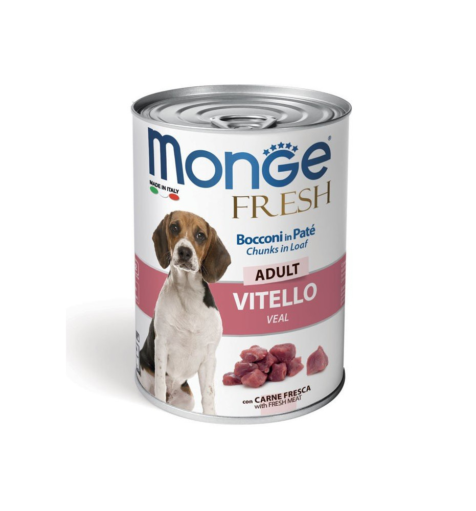 Monge Fresh Bocconi in Paté con Vitello – Adult