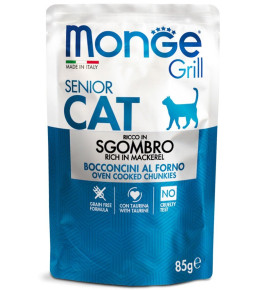 Monge Grill Bocconcini in Jelly – Ricco in Sgombro – Senior