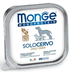 Monge Monoprotein Paté Solo Cervo