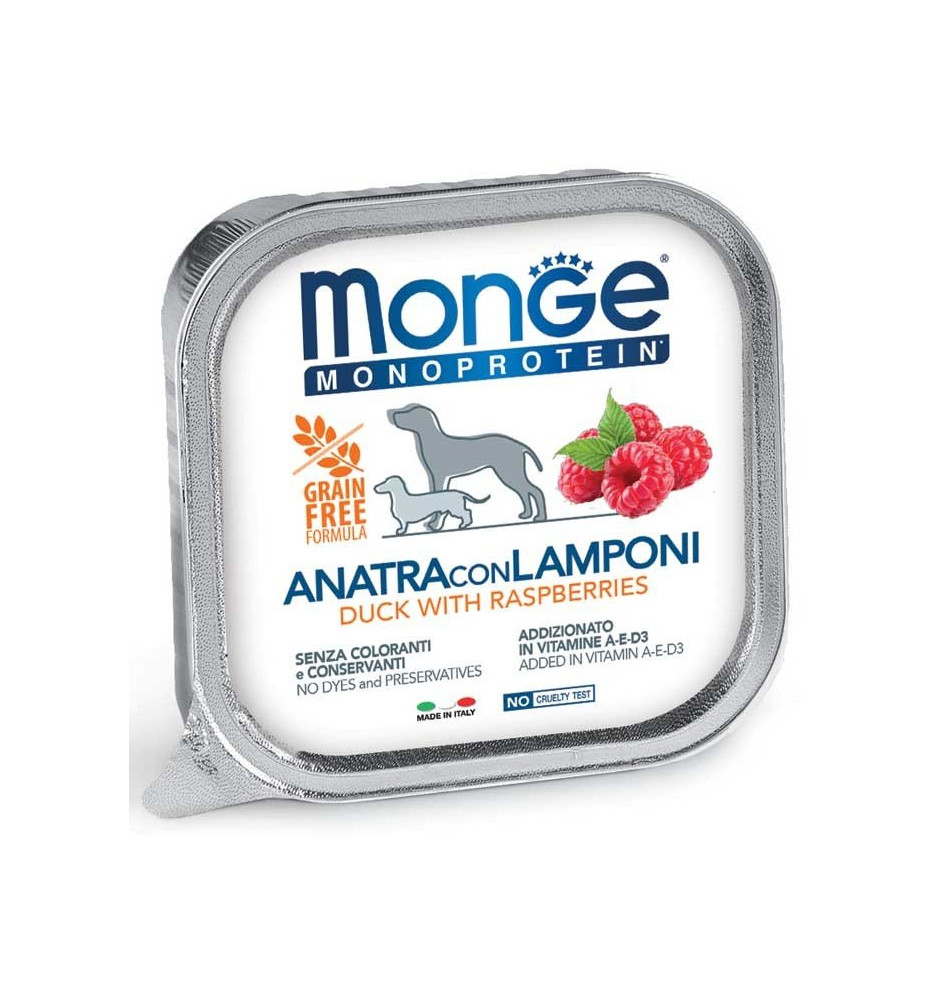Monge Monoprotein Paté Anatra con Lamponi