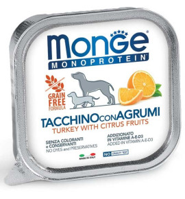 Monge Monoprotein Paté Tacchino con Agrumi