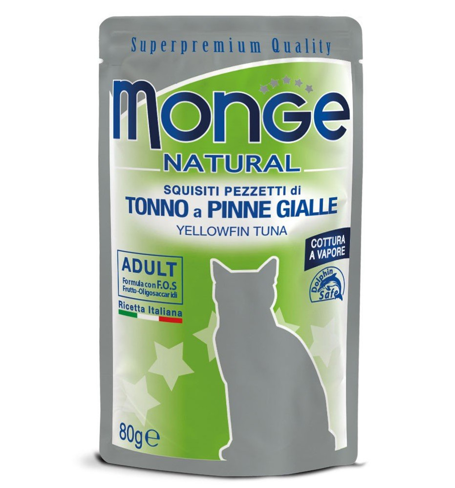 Monge Natural Pezzetti di Tonno a pinne gialle – Adult