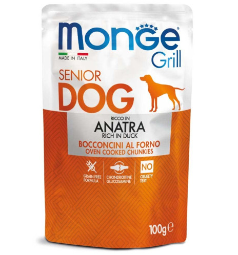 Monge Grill Bocconcini – Ricco in Anatra – Senior