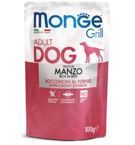 Monge Grill Bocconcini – Ricco in Manzo – Adult