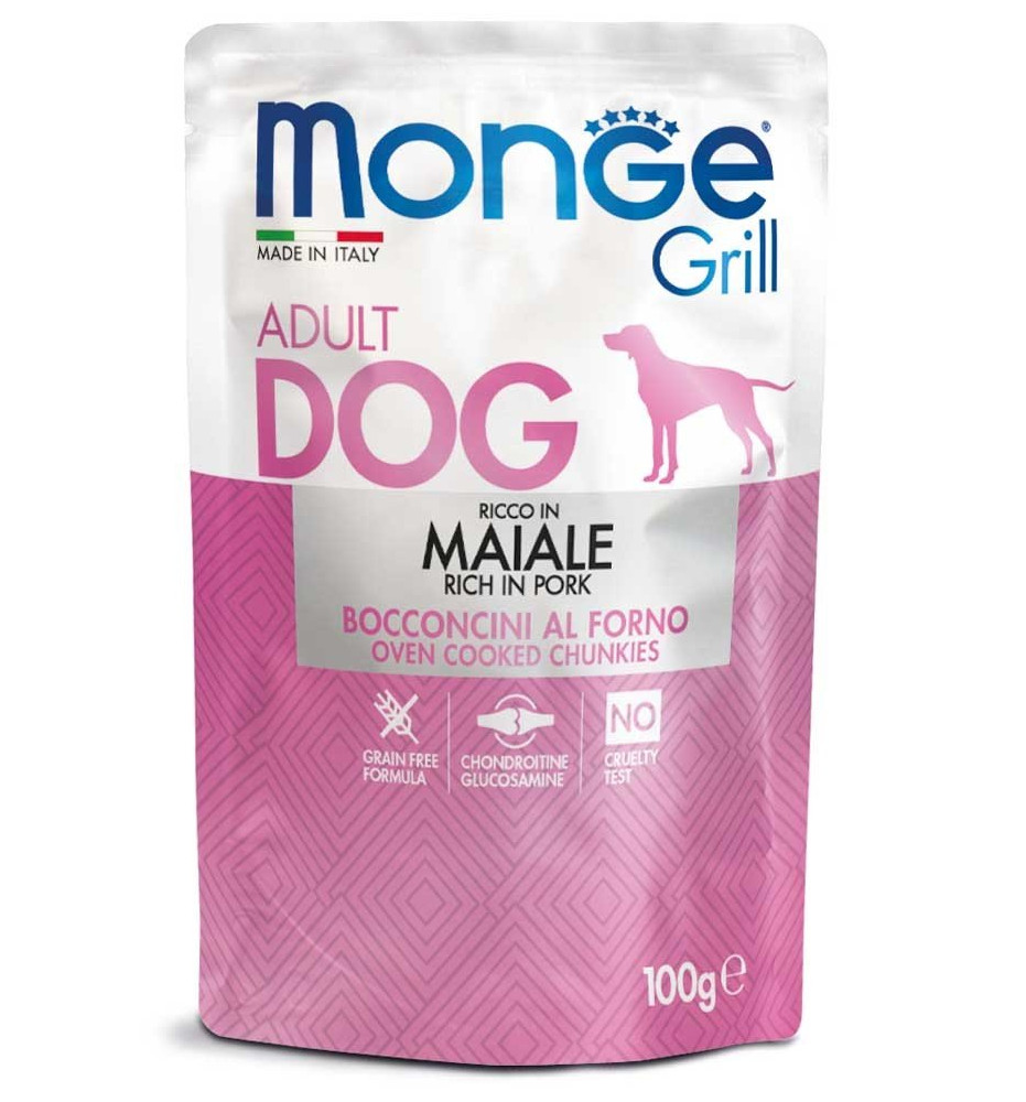 Monge Grill Bocconcini – Ricco in Maiale – Adult