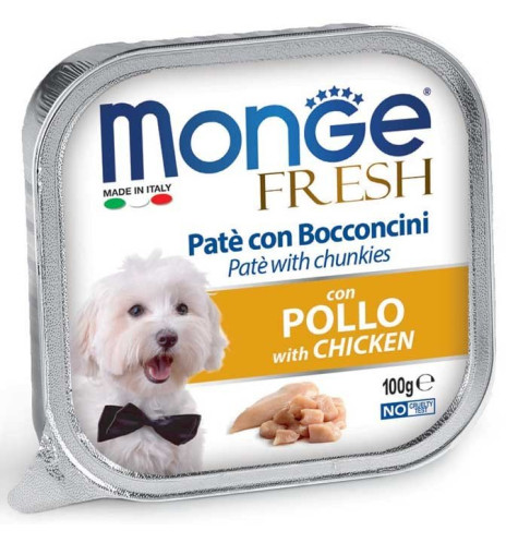Monge Fresh Paté e Bocconcini con Pollo