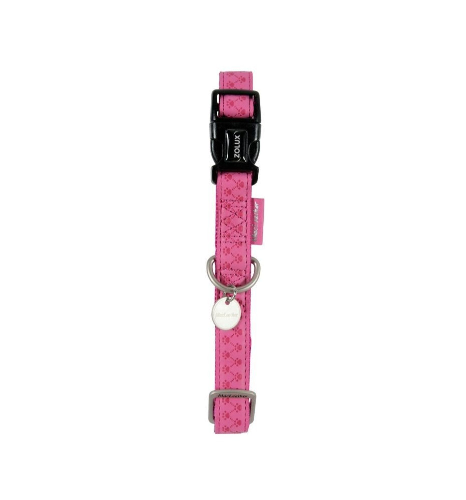 Collare per cani regolabile Zolux Mac Leather Fucsia