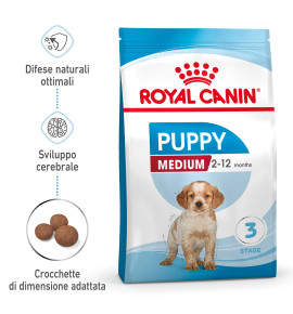 "Royal Canin Size Health Nutrition Puppy - Medium Dry Pet Food for Dog | Complete & Balanced Nutrition for Growing Puppies"