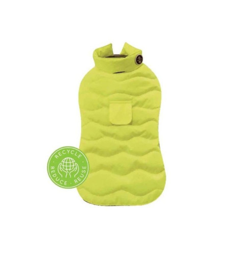Giubbotto per cane 60 cm Eco Leaves Yellow Flu Croci Giubbotto per cane 60 cm Eco Leaves Yellow Flu Croci