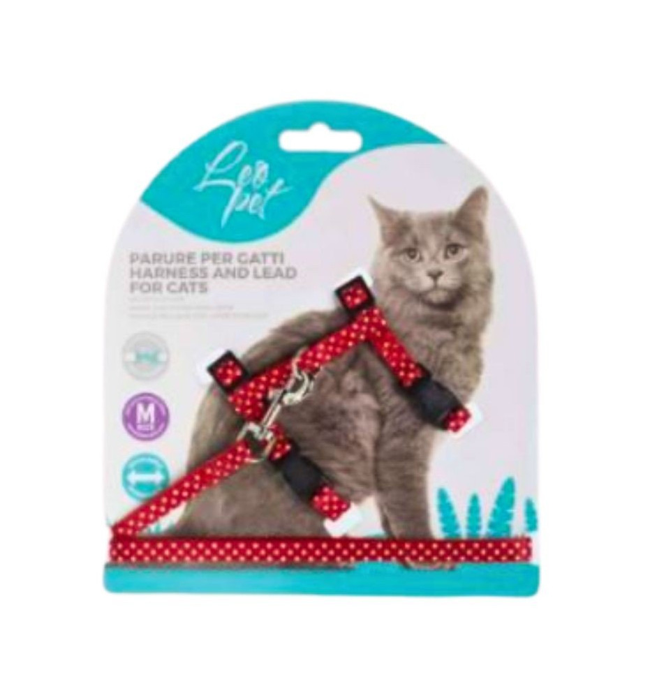 Parure a pois per gatti di taglia media | stile e comfort