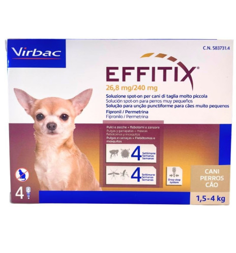 Effetix per cani - protezione da pulci, zecche e zanzare Effetix per cani - protezione da pulci, zecche e zanzare