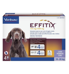 Effetix per cani - protezione da pulci, zecche e zanzare