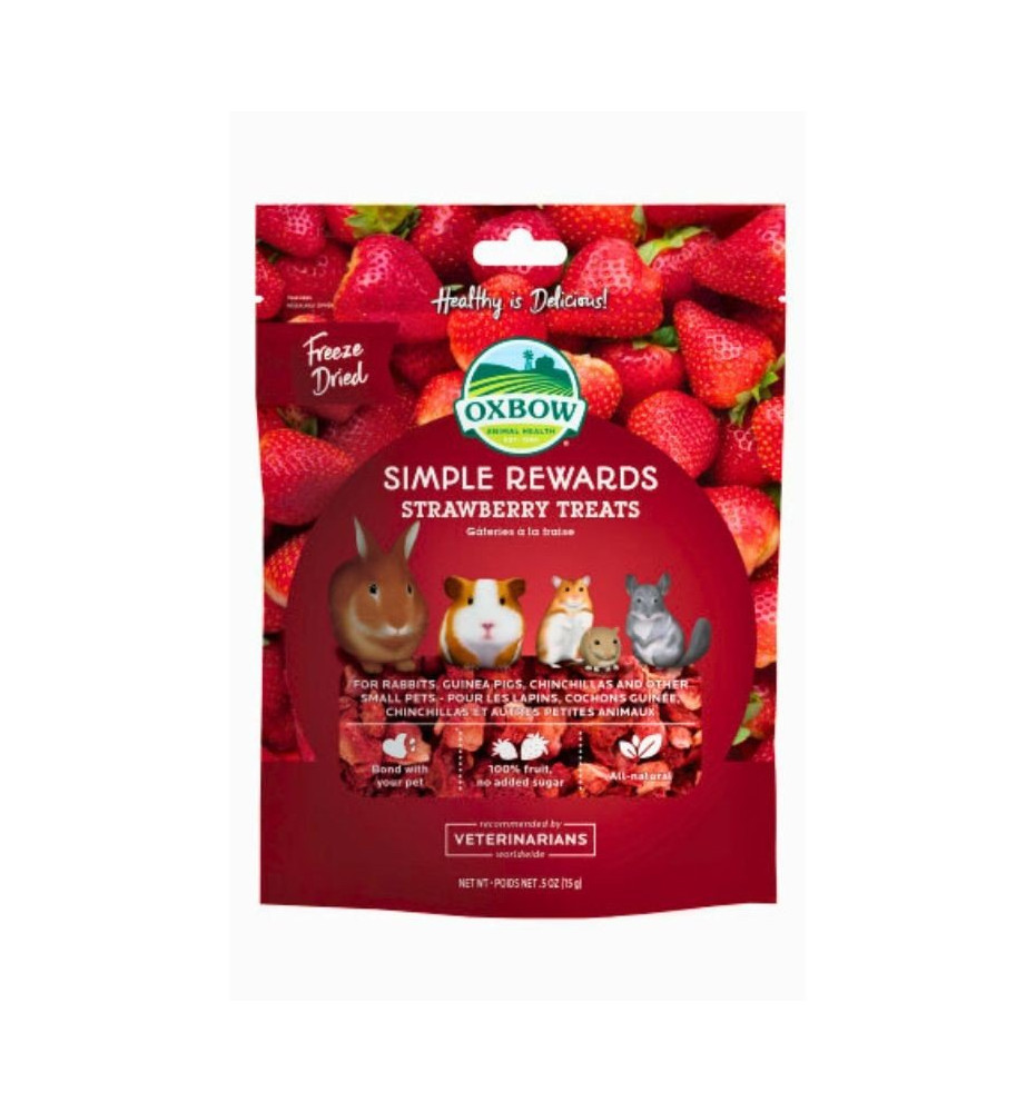 Strawberry Treats per conigli e roditori - snack naturale