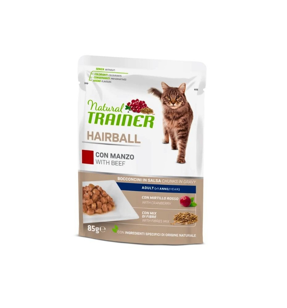 Hairball adult manzo| Cibo anti-bolo per gatti