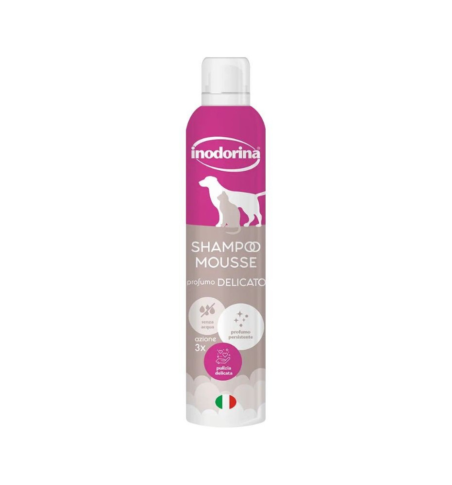 Inodorina Shampoo Mousse – Pulizia facile senza acqua