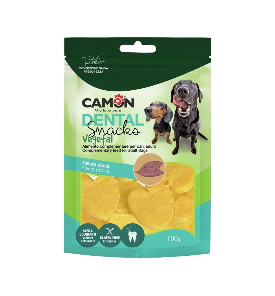 Cuoricini con patata dolce – Snack vegetale Camon