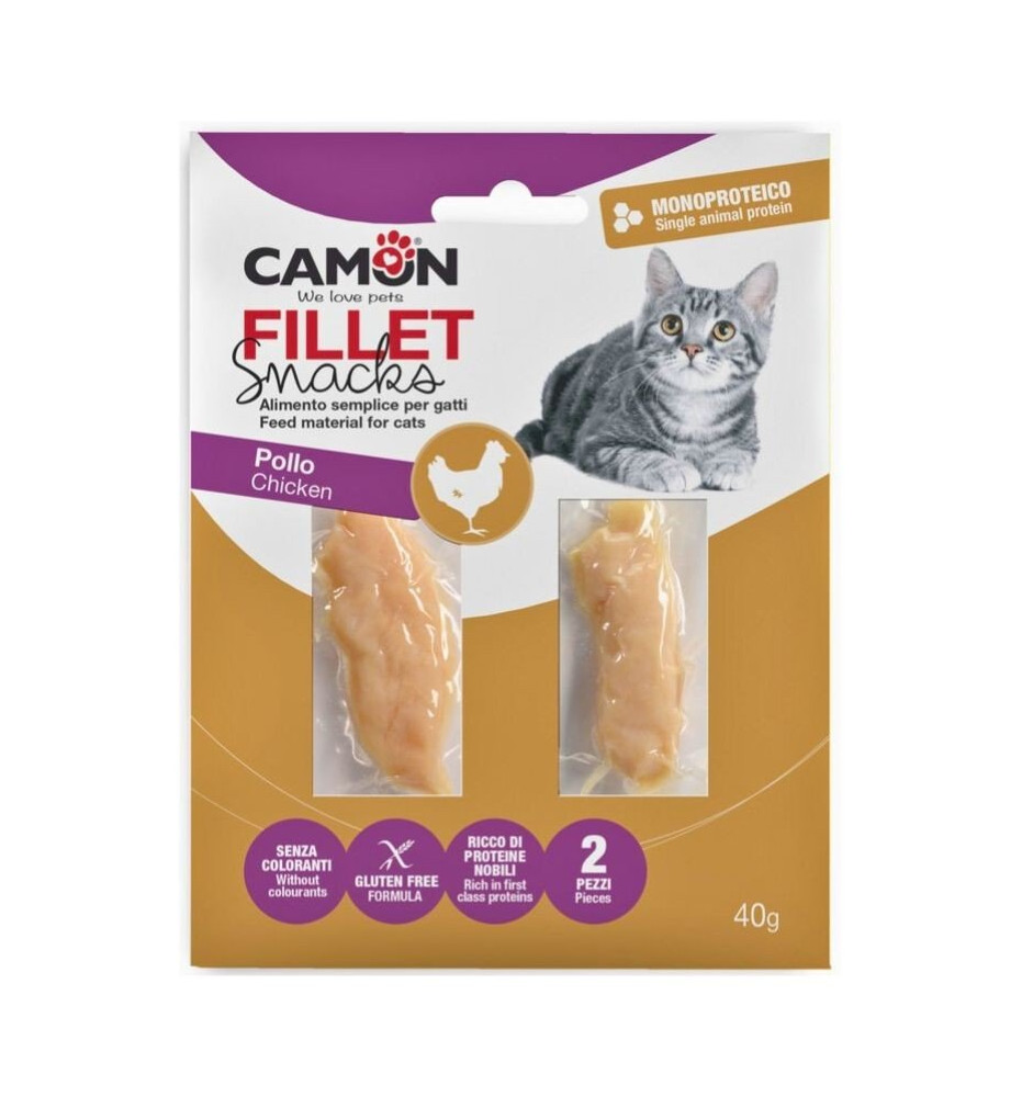 Filetti di pollo Camon – Snack naturale per gatti