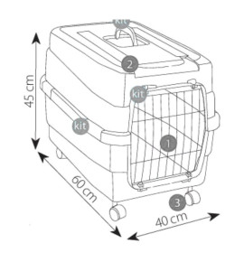 Trasportino Kim 60 IMAC – Con ruote e maniglia