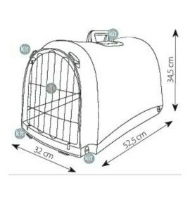 IMAC Linus – Trasportino per gatti e cani piccoli