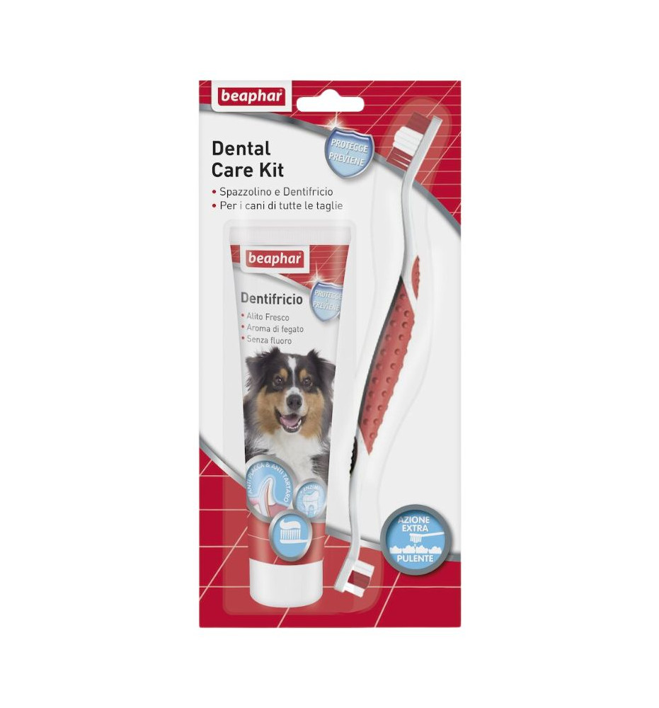 Beaphar Dental Care Kit – Dentifricio e spazzolino cane