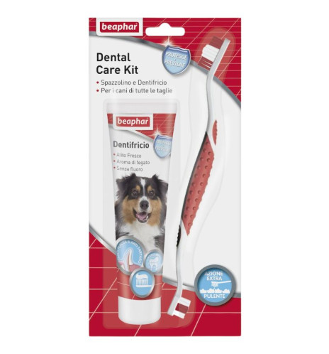 Beaphar Dental Care Kit – Dentifricio e spazzolino cane Beaphar Dental Care Kit – Dentifricio e spazzolino cane