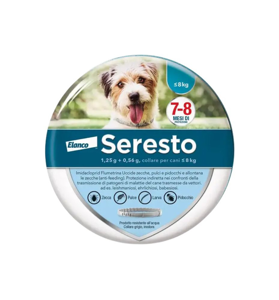 Seresto Collare Cane ≤ 8 kg – Protezione 8 mesi